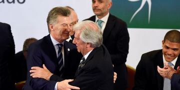 Mauricio Macri asumió la presidencia pro tempore en diciembre en Montevideo\u002E (AP)