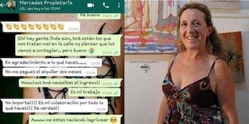 Cuando supo que su inquilina es enfermera le regaló dos meses de alquiler\u002E (Web)\u002E