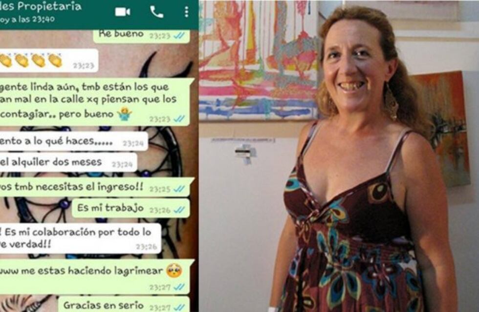 Cuando supo que su inquilina es enfermera  le regaló dos meses de alquiler