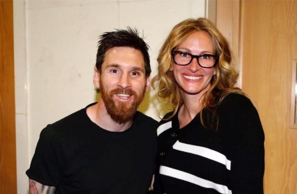 Julia Roberts, emocionada tras conocer a Messi