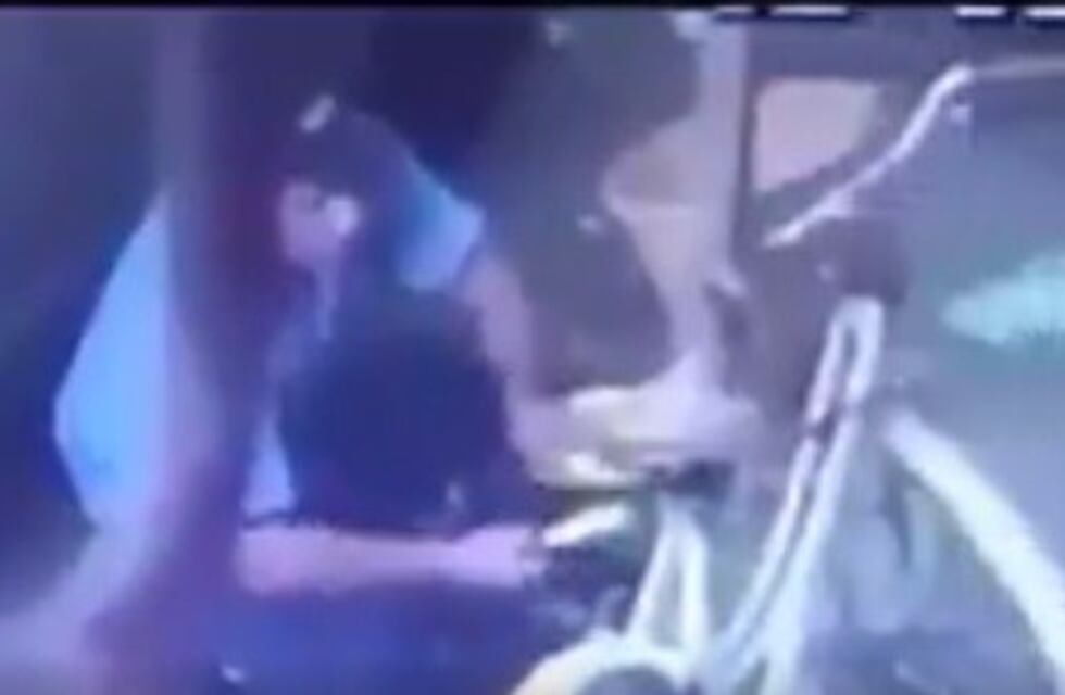 Delincuentes con uniforme de trabajo fueron filmados mientras robaban una bicicleta