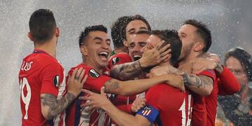 El Atlético de Simeone goleó 3-0 al Olympique de Marsella y se consagró campeón de la Europa League\u002E Foto: REUTER\u002E