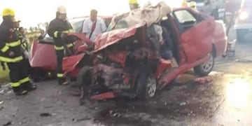 El choque ocurrió en la madrugada sobre la Ruta Nacional 34 entre La Rubia y Arrufó\u002E (Twitter)