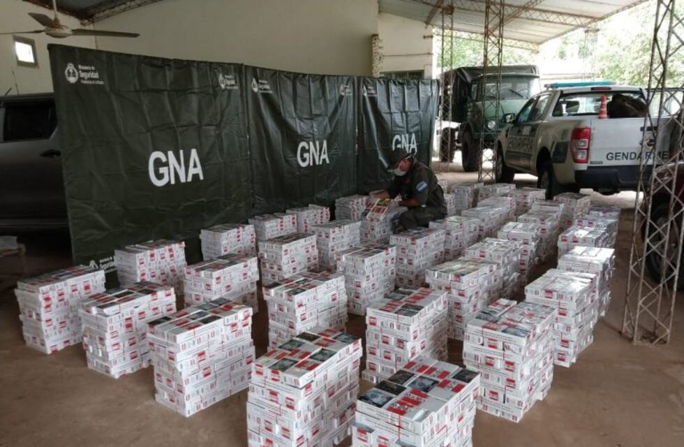 Gendarmería Nacional frustró el contrabando de 20 mil paquetes de cigarrillos