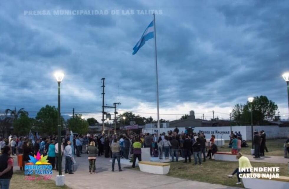 Inauguran la plaza Héroes de Malvinas en Las Talitas