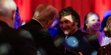 Javier Milei viajó a Estados Unidos para la asunción de Donald Trump. (AP)