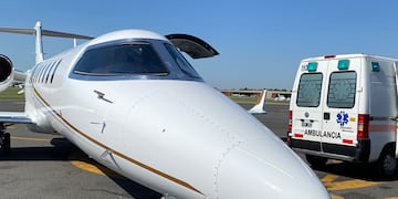 Trasladaron a Buenos Aires a una beba de cuatro meses en avión sanitario.