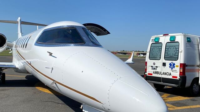 Trasladaron a Buenos Aires a una beba de cuatro meses en avión sanitario.