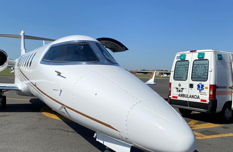Trasladaron a una beba de cuatro meses a Buenos Aires en avión sanitario