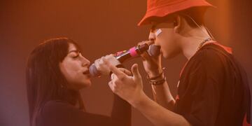 Nicki Nicole y Trueno recrearon su èxito conjunto, "Mamichula" (Gentileza Buenos Aires Trap).