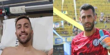 El jugador Alan González sufrió una grave lesión en su rodilla derecha y el arquero de San Lorenzo Sebastián Torrico, le brindó todo para que sea intervenido.
