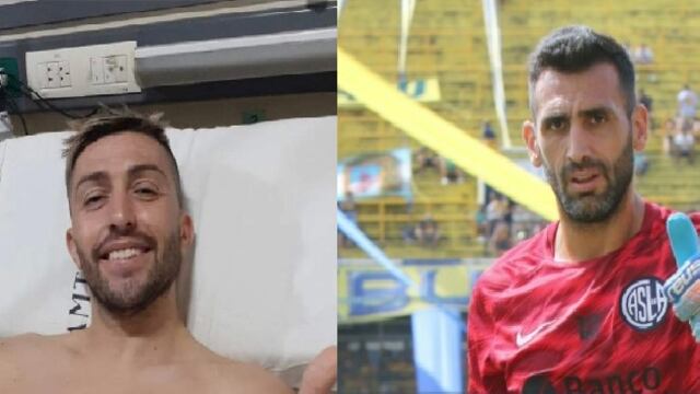 El jugador Alan González sufrió una grave lesión en su rodilla derecha y el arquero de San Lorenzo Sebastián Torrico, le brindó todo para que sea intervenido.