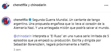 Novedades sobre la nueva serie de Netflix.