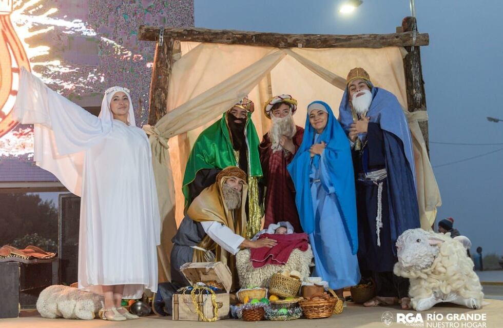 El Pesebre Viviente brilló en el Parque de los Cien Años de Río Grande