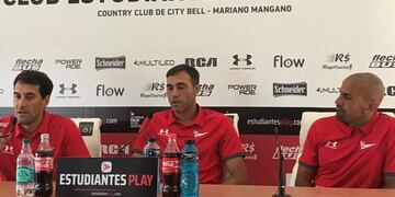 Leandro Desábato fue presentado como nuevo DT de Estudiantes (Twitter)