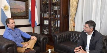 El gobernador Gustavo Bordet mantuvo una reunión con el Ingeniero González y hablaron sobre obras de infraestructura para el norte y sur entrerriano