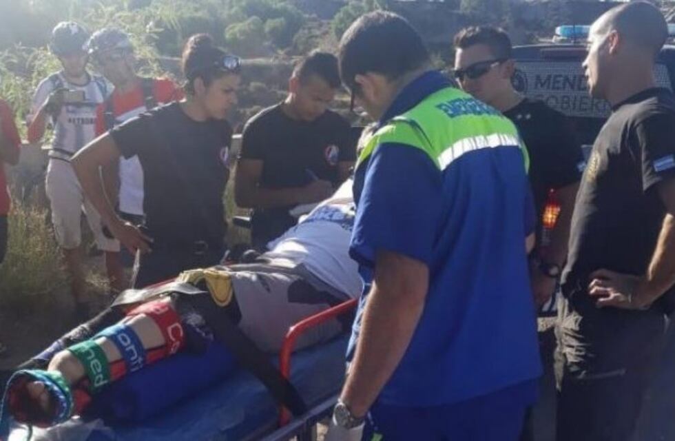 Rescataron a un ciclista en las inmediaciones del dique Frías