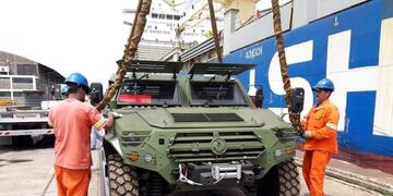 Los blindados chinos para la seguridad del G-20\u002E