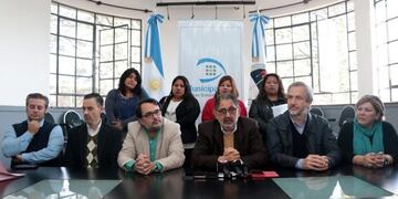 Conferencia de prensa del intendente Chuli Jorge