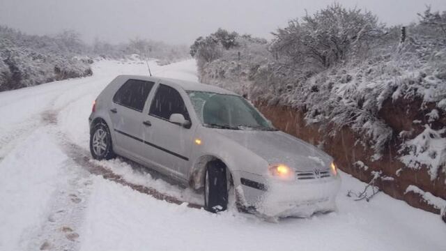 El norte cordobés en San Pedro y Tulumba se vio sorprendido por una intensa nevada este jueves\u002E