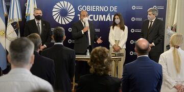 Manzur y Jaldo tomaron juramento a Agustín Fernández como nuevo secretario de Gobierno\u002E (SECPT)