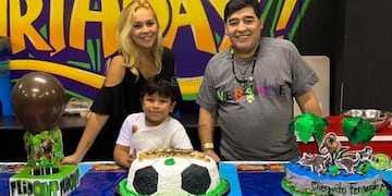 Diego Maradona y su hijo Dieguito Fernando (Foto: Instagram/Maradona)
