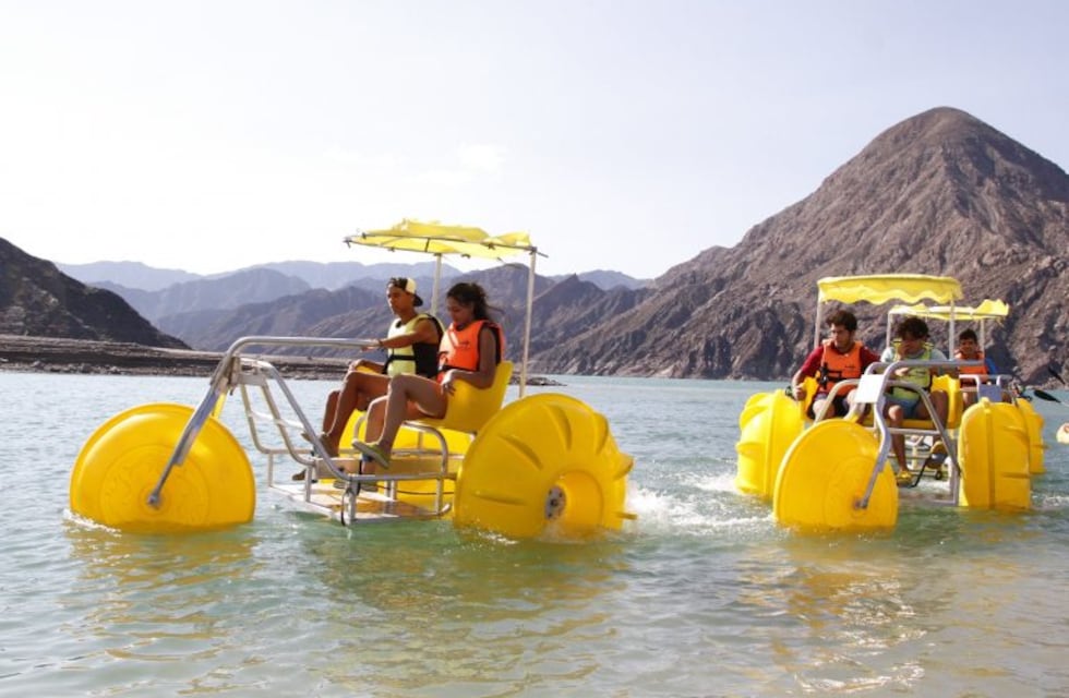 San Juan: los triciclos flotantes llegaron a Punta Negra y son la sensación