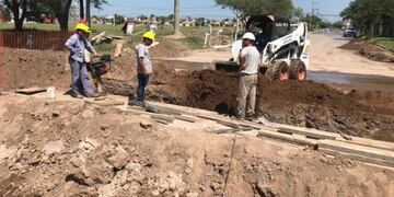 Obras de desagüe en Río Cuarto\u002E