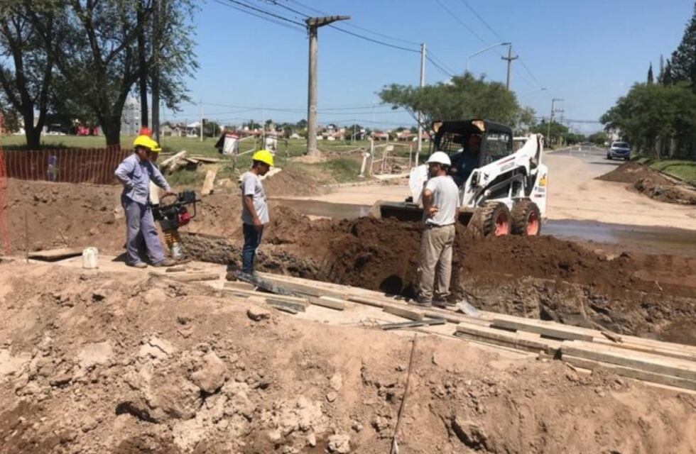 Avanzan obras del desagüe pluvial de calle Gaudard