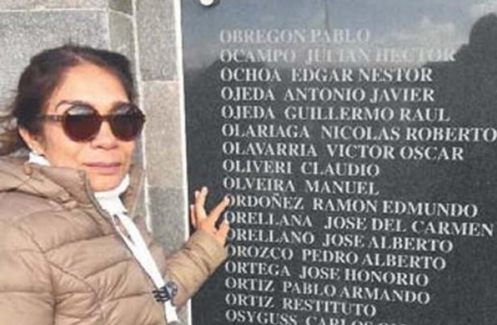 Aída Ordóñez llegó por primera vez a Malvinas para visitar a su hermano caído en la guerra