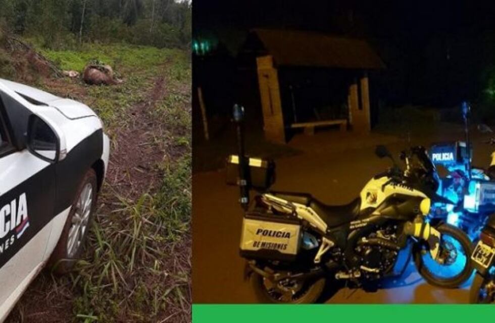 La policía evitó el robo de yerba mate y recuperó una moto
