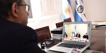 Video conferencia del Presidente con los intendentes del país, participó Tassano\u002E