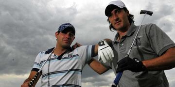 Además del amor por el puesto de arquero, el Loco y Caranta comparten el placer de jugar al golf\u002E