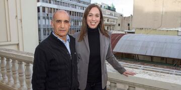 DYN47, BUENOS AIRES, 19/06/2015, EL COMPAu00d1ERO DE Fu00d3RMULA EN LA PROVINCIA DE BUENOS AIRES DE MARIA EUGENIA VIDAL ES DANIEL SALVADOR EX SECRETARIO DE LA CONADEP :DYN/GENT buenos aires maria eugenia vidal daniel salvador candidata a gobernadora por el partido pro candidato vicegobernador candidatos proximas elecciones nota entrevista reportaje