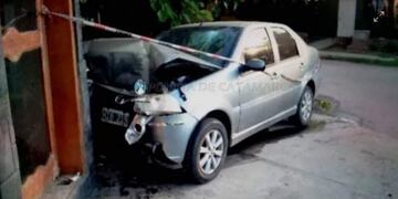 Un hombre resultó herido tras un fuerte choque en Belén (Foto: Policía de Catamarca)
