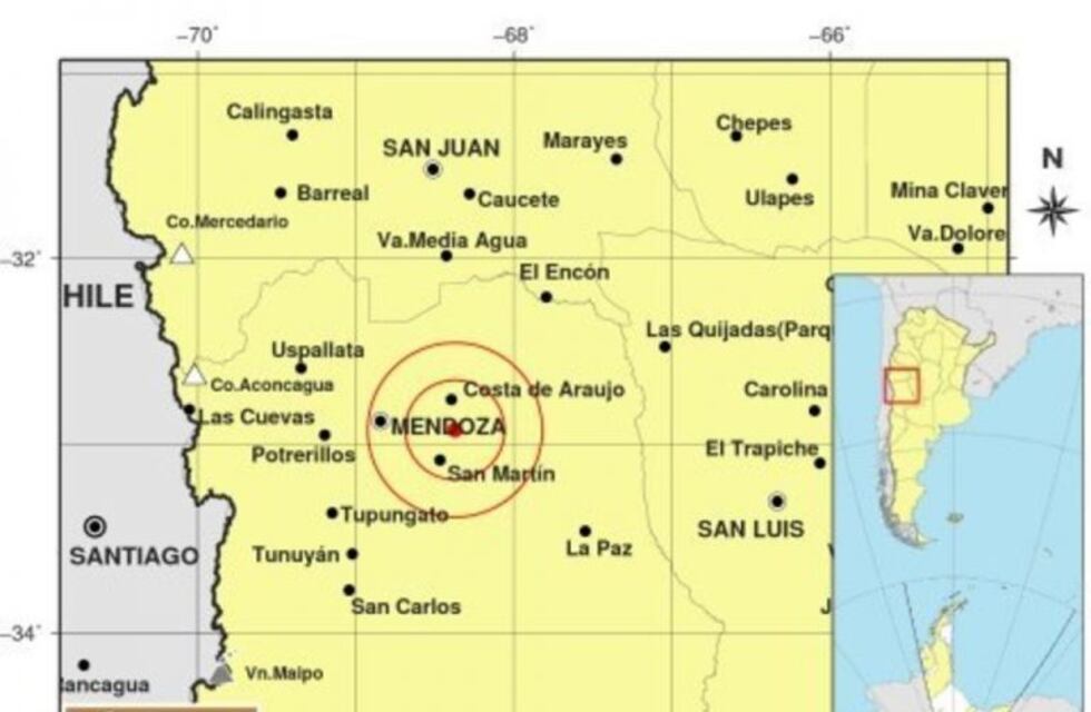 Tembló dos veces en Mendoza