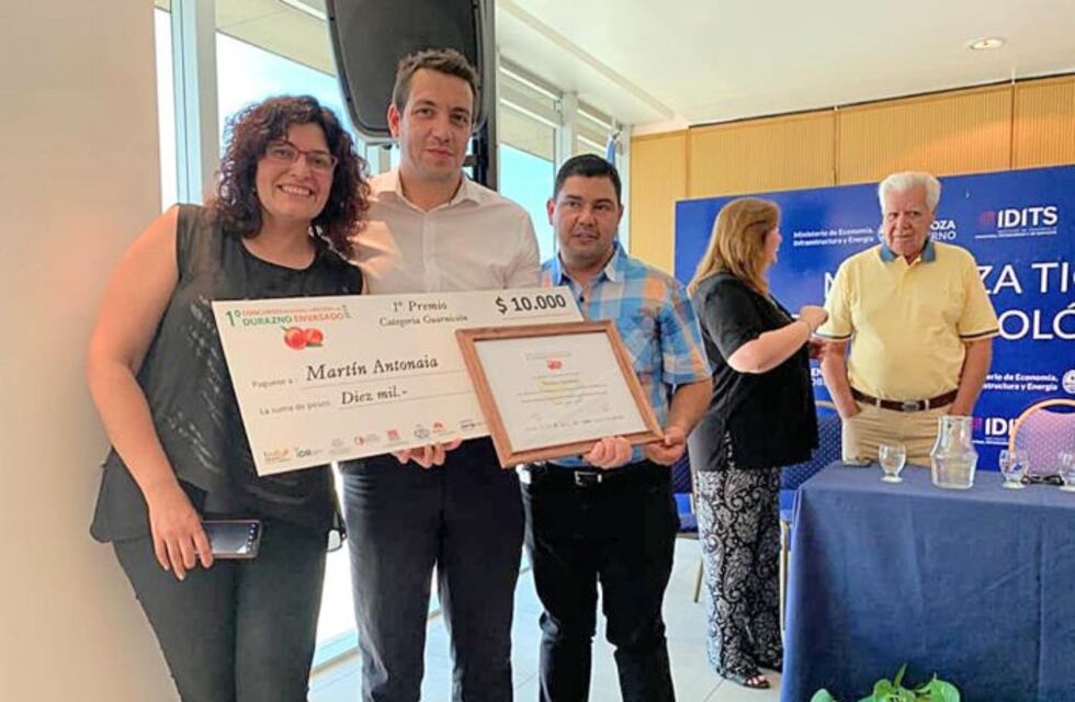 Un sanrafelino obtuvo el primer lugar en el concurso de recetas a base de durazno