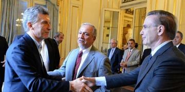 Mauricio Macri con Miguel Ángel Pichetto