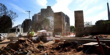 Avanzan las obras en Plaza España\u002E