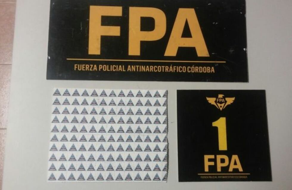 Villa Carlos Paz: un detenido con 500 pastillas de LSD