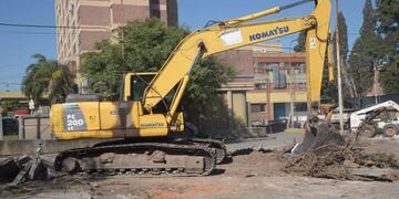 Construcción del hospital de emergencia