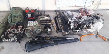 Secuestro de elementos a cazadores furtivos (APN)