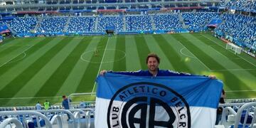 Piratas, Matadores y Gloriosos, haciendo el aguante como en cada partido en Rusia\u002E