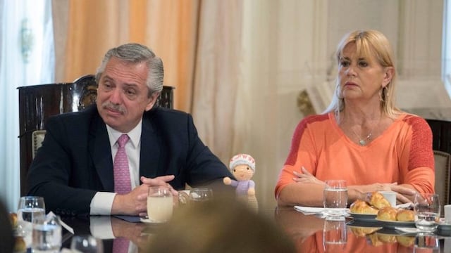 Marcela Losardo y Alberto Fernández (Foto: Twitter)