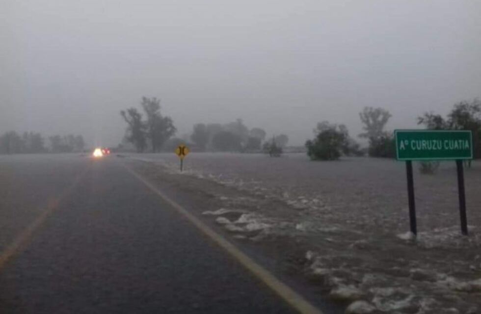 Desbordó el arroyo Curuzú Cuatiá y piden circular con precaución por la Ruta 119