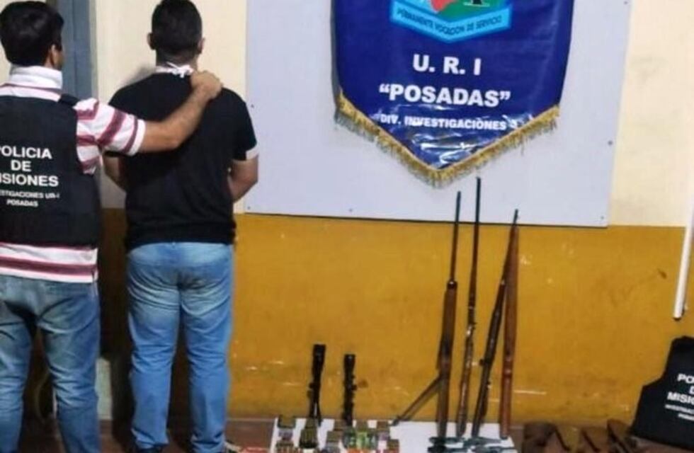 Incautan en Posadas un arsenal con armamento robado en noviembre