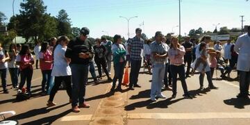 Los autoconvocados mantuvieron el corte hasta el mediodía del lunes\u002E