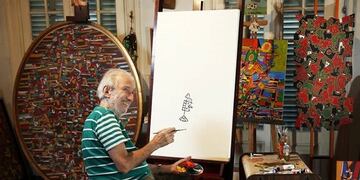 El pintor tenía 75 años y colaboró en muchas ocasiones con la venta de cuadros y dibujos propios\u002E (Facebook)