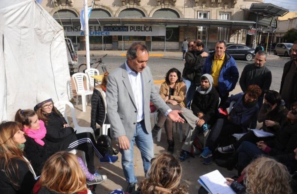 Daniel Scioli reapareció en campaña en la Provincia de Buenos Aires