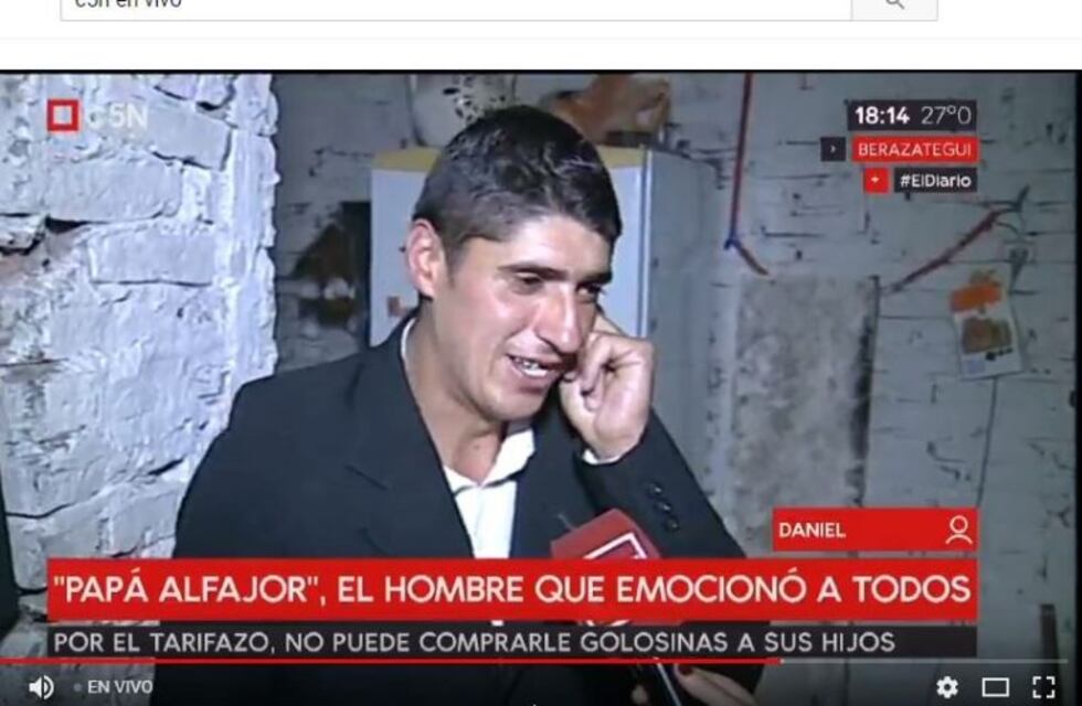 "Papá alfajor": La conmovedora historia de Daniel